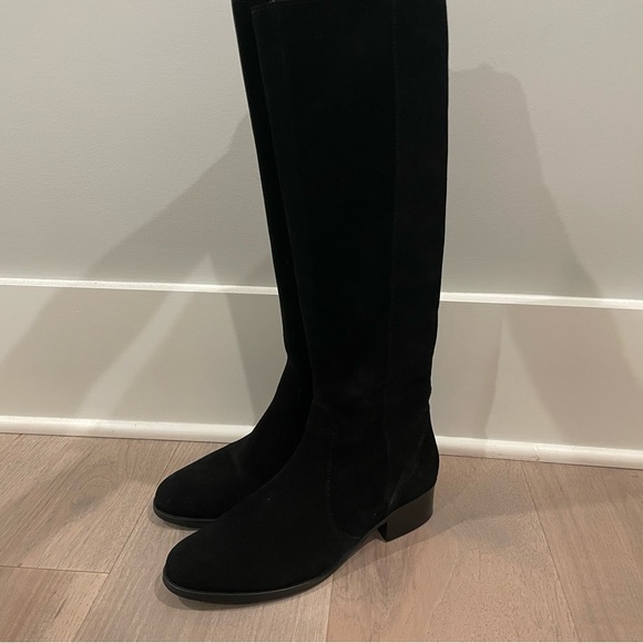 DuoBoots Haltham Standard Knee High Boots in Black Suede Sz 39 - Picture 4 of 13